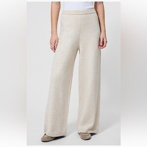 Joie Wide Leg Knit Pant XL cream ivory